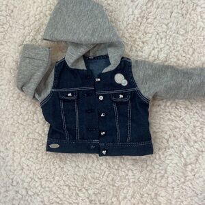 American girl hooded denim jacket
